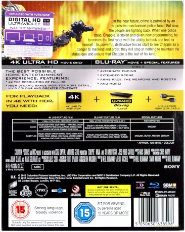 Chappie [Blu-Ray 4K]+[Blu-Ray]