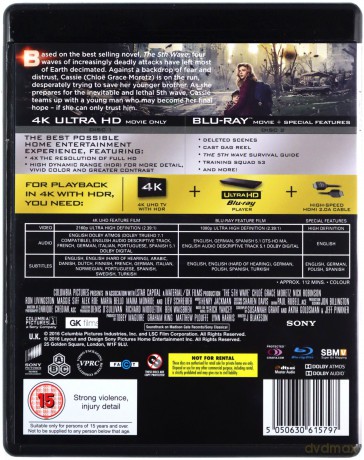 The 5th Wave (Piąta fala) [Blu-Ray 4K]+[Blu-Ray]