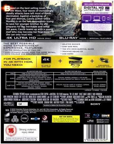 The 5th Wave (Piąta fala) [Blu-Ray 4K]+[Blu-Ray]
