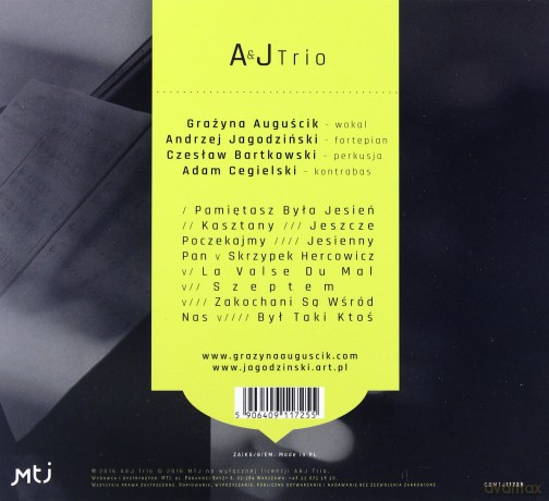 Grażyna Auguścik & Andrzej Jagodziński Trio: Szeptem [CD]