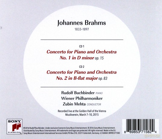 Rudolf Buchbinder: Brahms: The Piano Concertos [2CD]