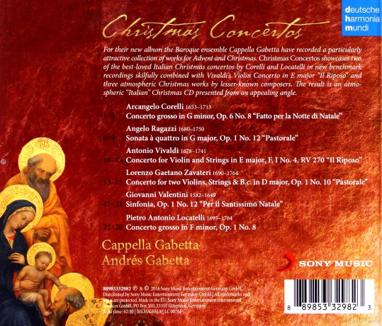 Cappella Gabetta: Christmas Concertos [CD]