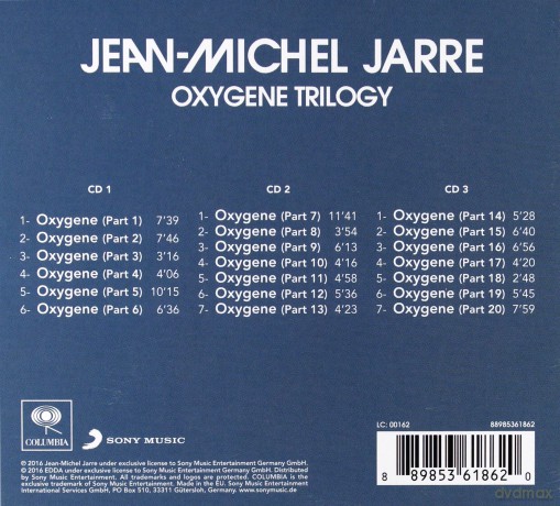 Jean-Michel Jarre: Oxygene Trilogy [3CD]