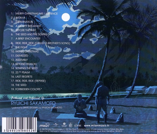 Merry Christmas Mr Lawrence soundtrack (Wesołych świąt, pułkowniku Lawrence) (Ryuichi Sakamoto) [CD]