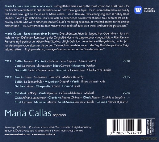 Maria Callas: The New Sound Of Maria Callas [3CD]