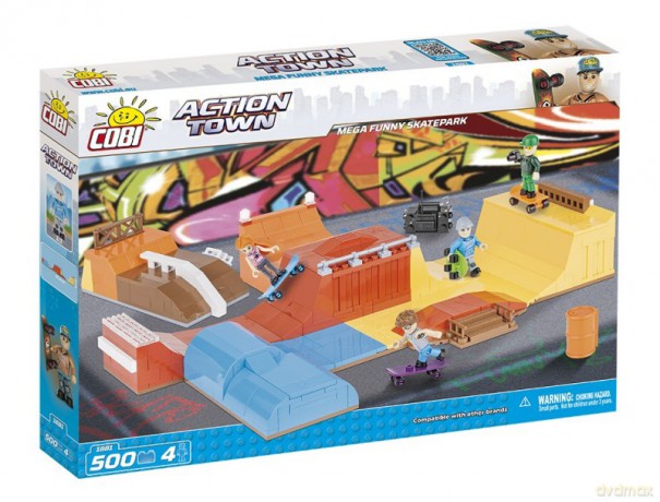 Action Town Duzy szalony skatepark 500 el. [KLOCKI]