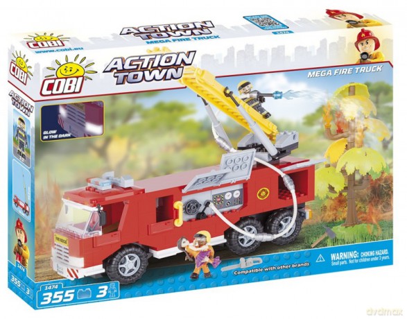 Action Town Duży wóz strażacki 355 el. [KLOCKI]