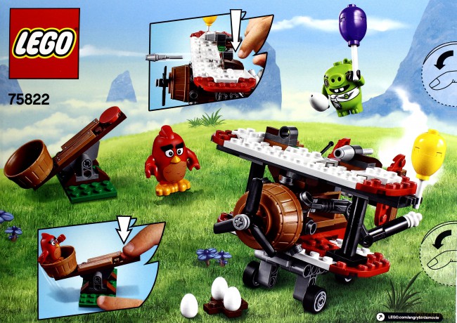 LEGO Angry Birds Atak samolotem świnek (75822) [KLOCKI]