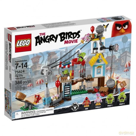 LEGO Angry Birds Demolka w Pig City (75824) [KLOCKI]