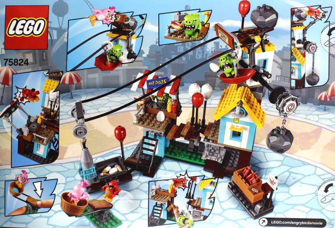 LEGO Angry Birds Demolka w Pig City (75824) [KLOCKI]