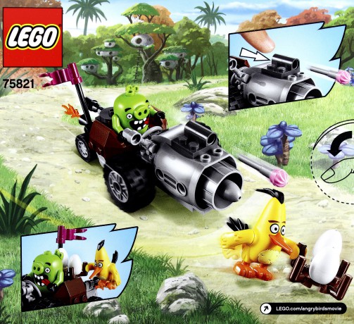Angry Birds Ucieczka samochodem świnek (75821) [KLOCKI]