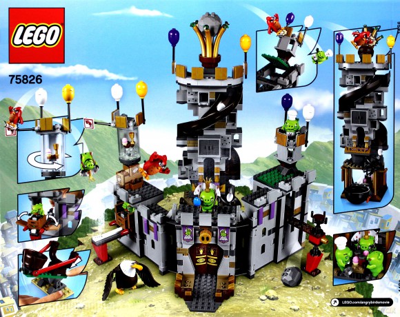 LEGO Angry Birds Zamek świńskiego króla (75826) [KLOCKI]