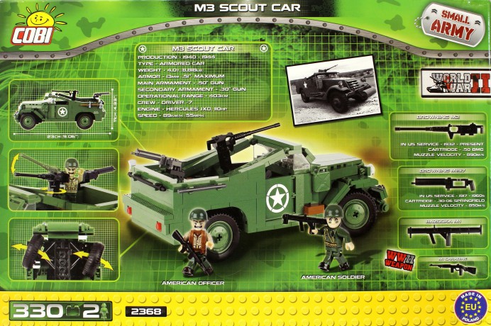Armia M3 Scout Car 330 el. [KLOCKI]