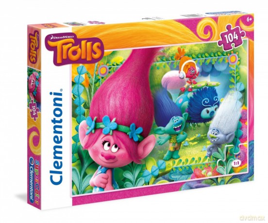 CLEMENTONI 104 el. Trolls [PUZZLE]