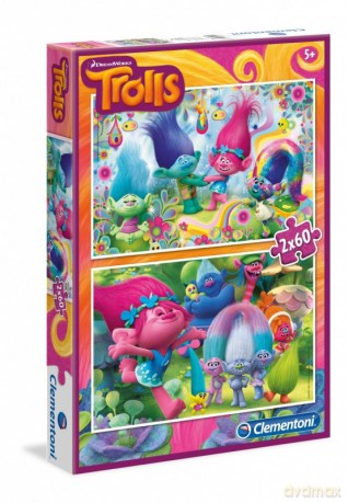 CLEMENTONI 2x60 el. Trolls [PUZZLE]