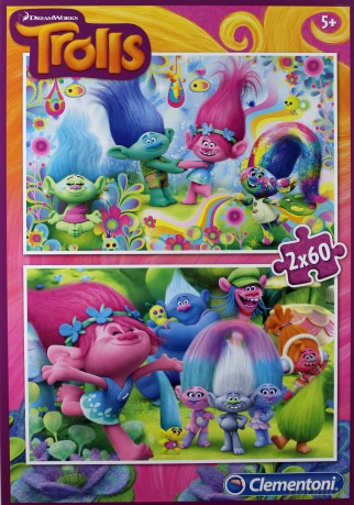 CLEMENTONI 2x60 el. Trolls [PUZZLE]