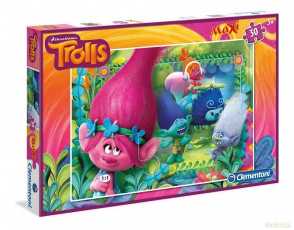 CLEMENTONI 30 el. Maxi Trolls [PUZZLE]