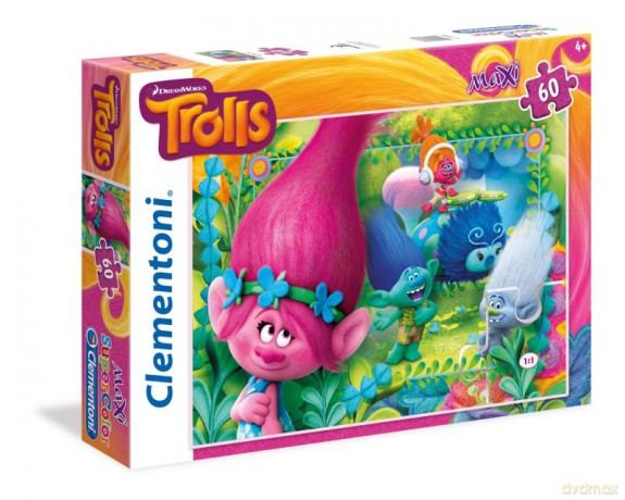 CLEMENTONI 60 el. Maxi Trolls [PUZZLE]