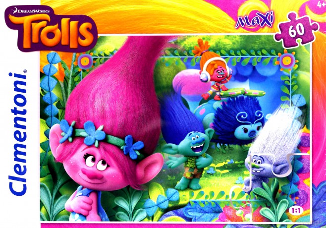 CLEMENTONI 60 el. Maxi Trolls [PUZZLE]