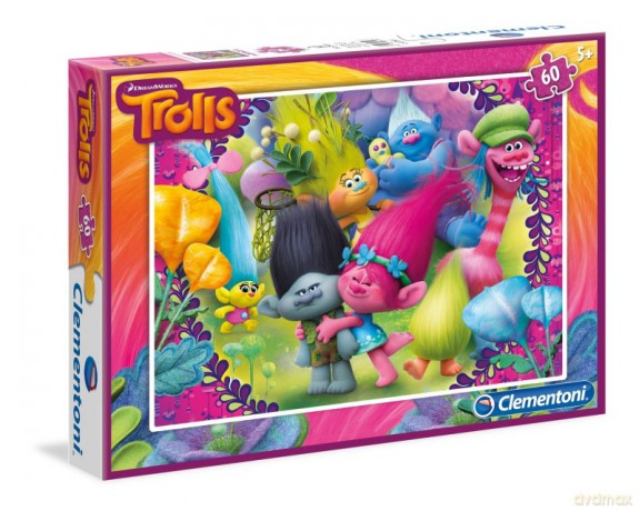 CLEMENTONI 60 el. Trolls [PUZZLE]