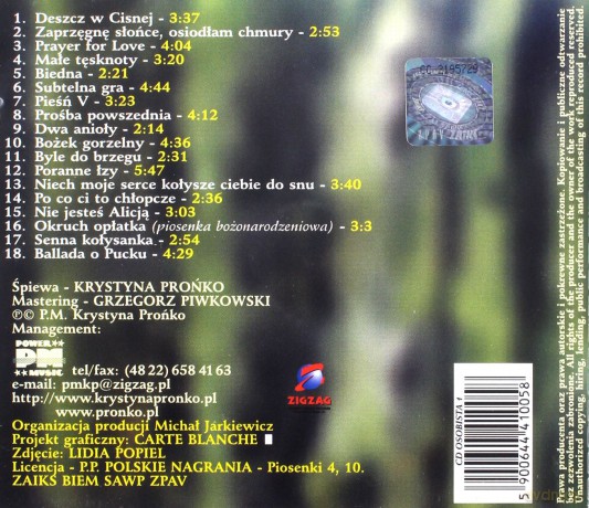 Krystyna Prońko: Osobista Kolekcja 1 [CD]
