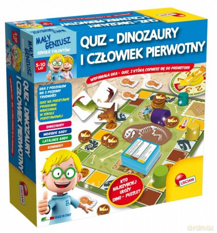 Maly Geniusz, Quiz - Dinozaury i czlowiek pierwotny