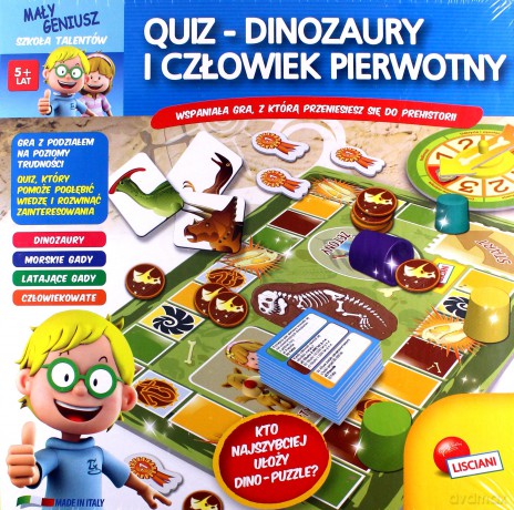 Maly Geniusz, Quiz - Dinozaury i czlowiek pierwotny