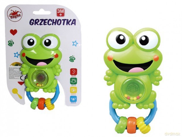 Muzyczna grzechotka żabka