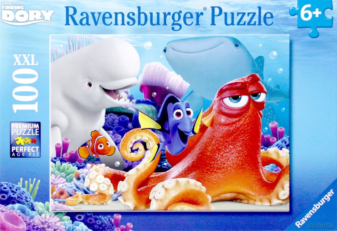 RAVENSBURGER 100 el. XXL Gdzie jest Dory [PUZZLE]