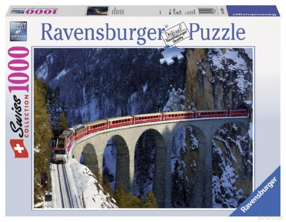 RAVENSBURGER 1000 el. Wiadukt Landwasser [PUZZLE]