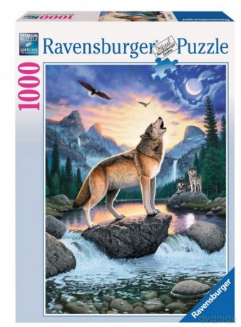 RAVENSBURGER 1000 el. Wyjący wilk [PUZZLE]