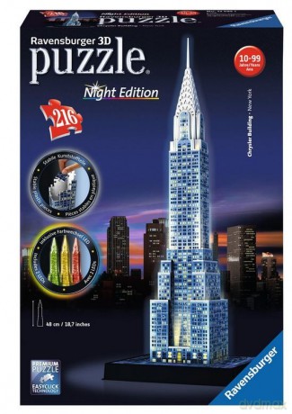 RAVENSBURGER 216 el. 3D Chrysler Building night edition [PUZZLE]