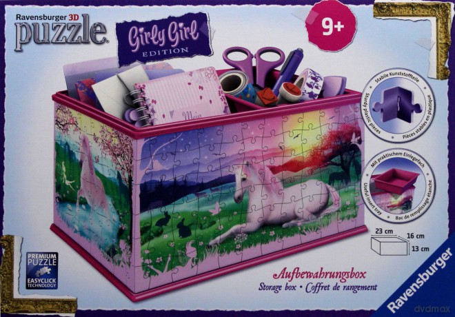 RAVENSBURGER 216 el. Kuferek na skarby Jednorożec [PUZZLE]