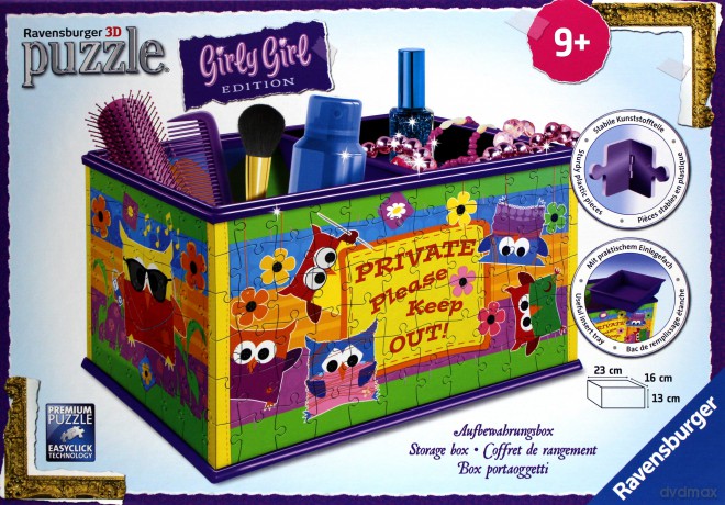 RAVENSBURGER 216 el. Kuferek na skarby sowy [PUZZLE]
