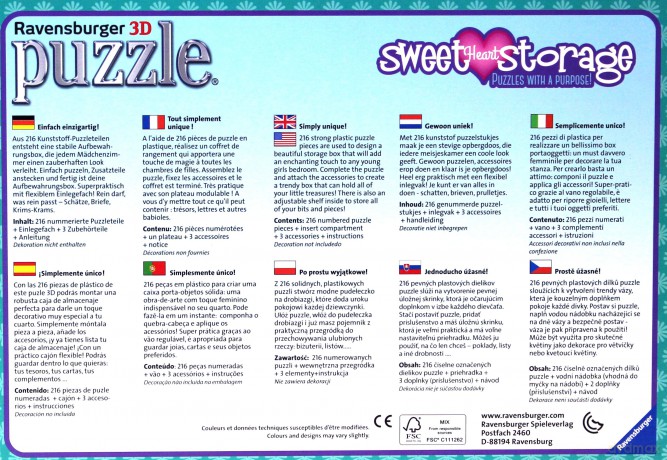 RAVENSBURGER 216 el. M. Beth Kuferek na skarby [PUZZLE]