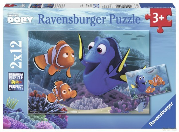 RAVENSBURGER 2x12 el. Gdzie jest Dory [PUZZLE]