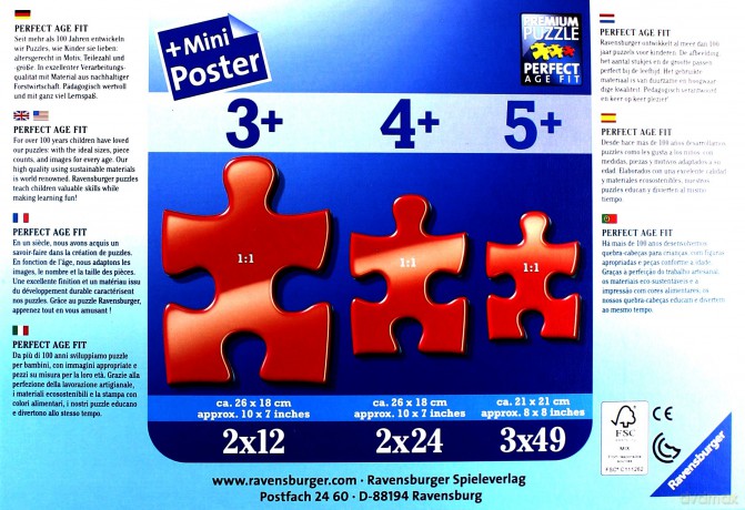 RAVENSBURGER 2x12 el. Gdzie jest Dory [PUZZLE]