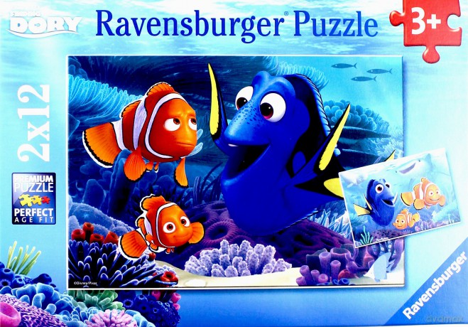 RAVENSBURGER 2x12 el. Gdzie jest Dory [PUZZLE]