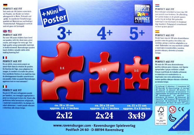 RAVENSBURGER 2x24 el. Dora [PUZZLE]