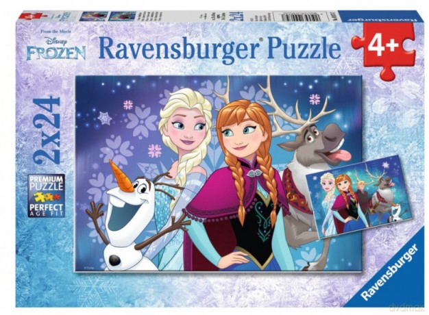 RAVENSBURGER 2X24 el. Frozen - Zorza polarna [PUZZLE]