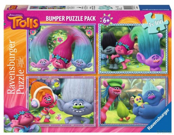 RAVENSBURGER 4x100 el. Trolle [PUZZLE]