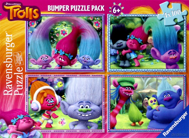 RAVENSBURGER 4x100 el. Trolle [PUZZLE]