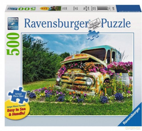 RAVENSBURGER 500 el. Kwiecista ciężarówka [PUZZLE]