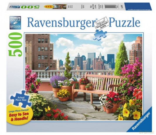 RAVENSBURGER 500 el. Ogród na dachu [PUZZLE]