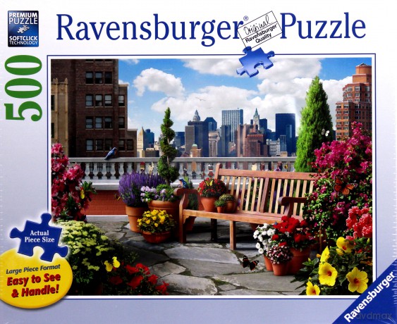 RAVENSBURGER 500 el. Ogród na dachu [PUZZLE]