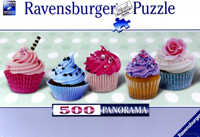 RAVENSBURGER 500 el. Słodkie cukierkowe babeczki [PUZZLE]