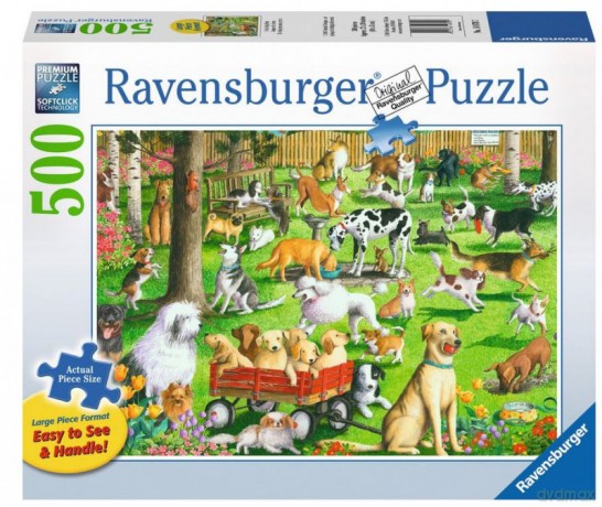 RAVENSBURGER 500 el. W psim parku [PUZZLE]