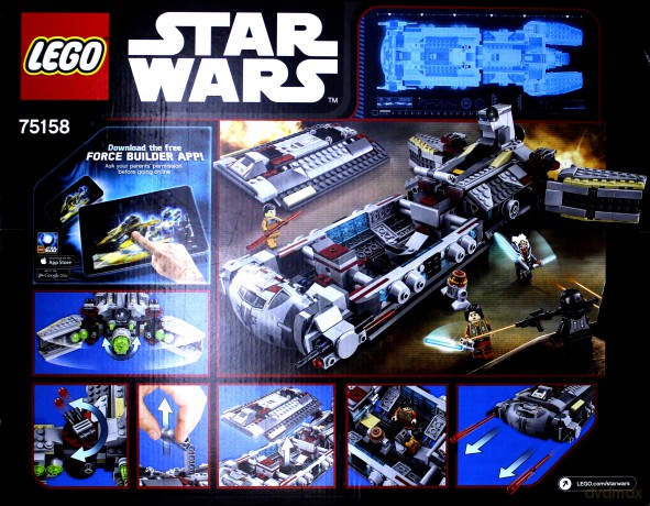 Star Wars Fregata bojowa Rebeliantów (Gwiezdne Wojny) (75158) [KLOCKI]