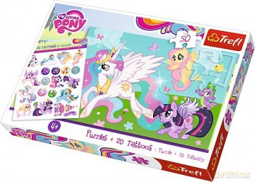 TREFL 50 el. My Little Pony zabawy z ksiezniczką Celestią [PUZZLE]