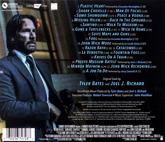 John Wick: Chapter 2 soundtrack [CD]